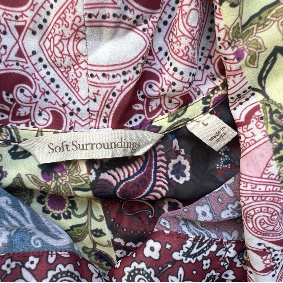 Soft Surroundings Langdon Button Down Top Paisley… - image 8