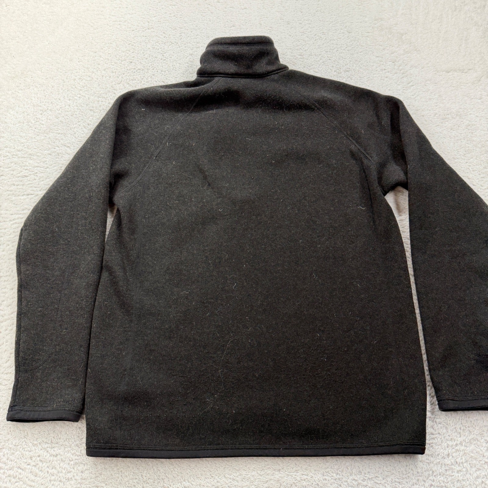 Patagonia Better Sweater 1/4 Zip Fleece Pullover Mens M Charcoal Black Heather thumbnail 8