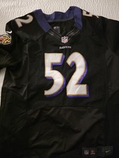 Ray Lewis Baltimore Ravens Reebok Onfield Black Jersey Size 40