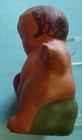 Original Mud Baby Winged Angel Clay Pottery Handcrafted Painted Glazed 3 1/2"H — photo 6