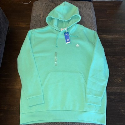 NWT Adidas Originals Men s Adicolor Size XXL Trefoil Fleece Hoodie, Energy Green