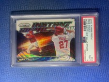 2020 Panini Prizm Instant Impact White Wave Prizm Mike Trout #II-4 PSA 9