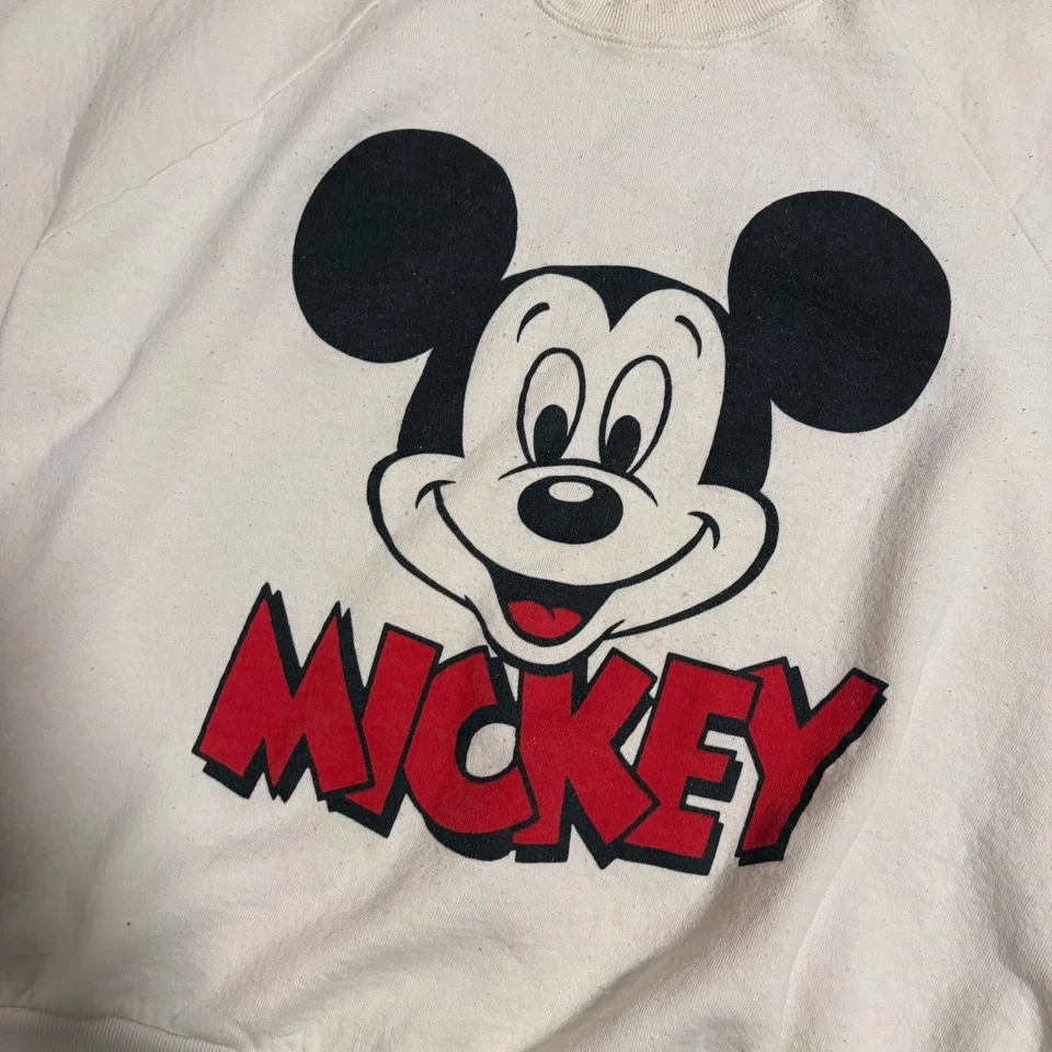 Sudadera De Colección Disney Mickey Mouse Hecha en EE. UU. Talla Única Para Todos los Años 80 90 Foto 3 de 4