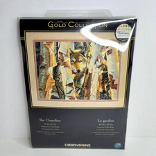 Dimensions Gold Collection THE GUARDIAN Counted Cross Stitch Kit Wolves 2005