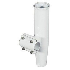Lee's Clamp-On Rod Holder - White Aluminum - Horizontal Mount - Fits 1.315" O.D