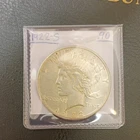 1922-S Peace Silver Dollar $1 0.900 Silver Business Strike KM#150 in Flip