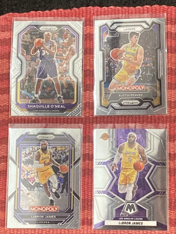 13 tarjetas LeBron-Reaves-Shaq-Bronny-Thiero-Lakers, novato-insertar-prizm/topps Foto 2 de 4
