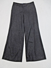 Marc By Marc Jacobs Pants Womens 10 Gray Wool Blend Wide Leg Trouser Dress