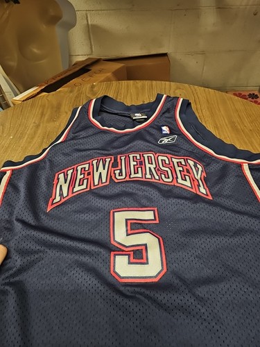 Jason Kidd New Jersey Nets Reebok Team Apparel Stitch Azul Marino Talla XL Largo +2 - Imagen 4 de 14