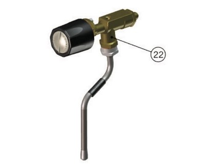 Milchlanze Dampfhahn B100102R Siebträger Drehventil + Knauf La Marzocco GB5 FB80