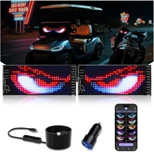 Multifunctional Bright 2PCS Devil Eyes Car Motorcycle/Golf Cart Windshield - 7in
