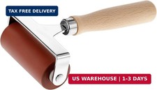QWORK Soft Rubber Brayer, 3 Inch Printmaking Roller Tool for Block Printing and