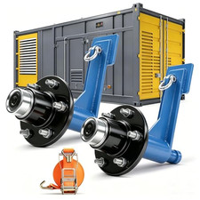 2Pack 8800lbs Shipping Container Wheels 6-Lug Kit Heavy Ship Container Axles USA