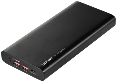 VOLTCRAFT Powerbank 26800 mAh Quick Charge 3.0 Power Delivery 3.0 Li-Ion Schw458
