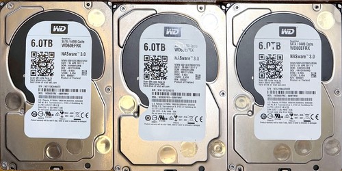 New ListingWestern Digital 6TB WD Red Plus WD60EFRX 3.5" SATA HDD - Extended SMART Tested