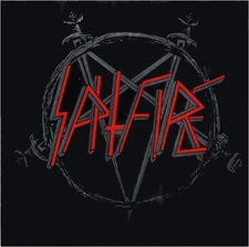 Spitfire Wheels No Mercy Slayer Skateboard Sticker - Modern Cartoon, Black, Plas