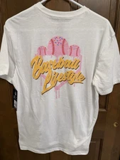 NWT Baseball Lifestyle 101 Adult size M Ice Cream Tee Strawberry