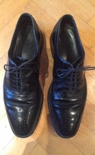 Boss Herrenschuhe Gr. 8,5 UK schwarz Leder, sch&ouml;ne Qualit&auml;t