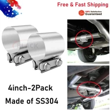 4 inch band clamp 2PCS 4 inch exhaust clamp 4" Butt Joint Exhaust Clamp For Pipe