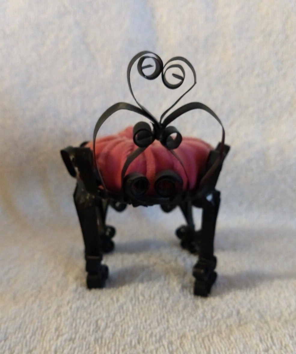 Vintage Tin Can Tramp Art Dollhouse Furniture Chair eBay