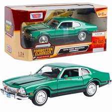 1974 FORD MAVERICK GRABBER GREEN 1/24 MODEL Forgotten Classics MOTORMAX 73332