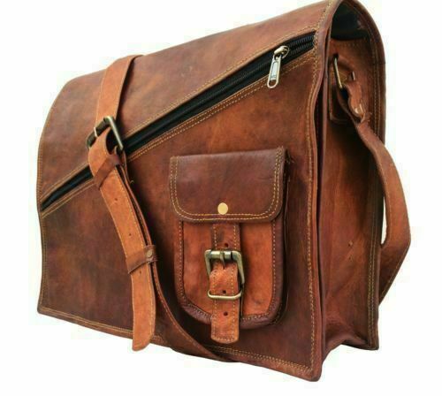 Genuine Leather Vintage Messenger Laptop Satchel Handmade Bag