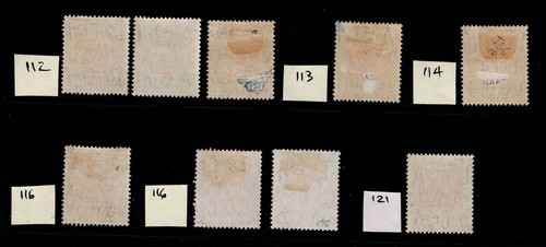 1938-46, SG D112-21, Carmine/Green Postage Dues, P14.5 x 14, CofA wmk, Mint/Used - Picture 2 of 2