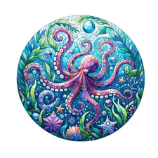 Wandtattoo Aufkleber Octopus Wandaufkleber 18X18 cm Groß