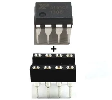 5PCS MC1458P MC1458 + Sockets - Dual Operational Amplifier IC