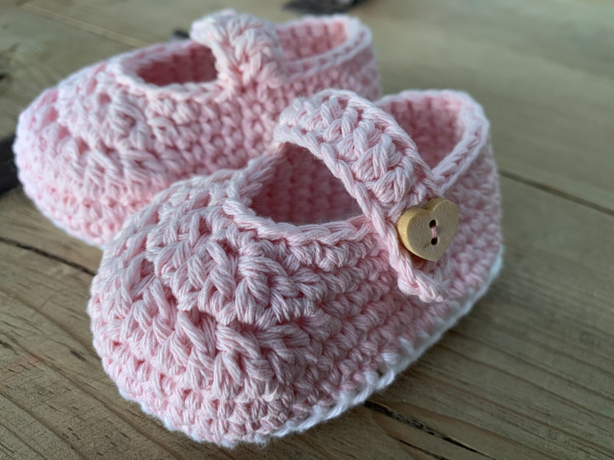 Recién Nacida Zapatitos De Bebe A Crochet De A Meses Patucos Bebé