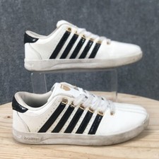 K-Swiss Shoes Womens 8 Tennis Pickleball Sneakers White Leather Low KSS10063W