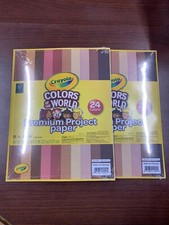 Crayola Colors of the World Premium Project Paper 2 packs, 48 Sheets Each 