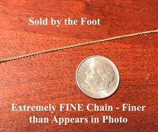 CC2(G) VERY FINE Cable Chain for 1:32, 1:24, 1:12 & 1:9 Model Horse Tack - GOLD