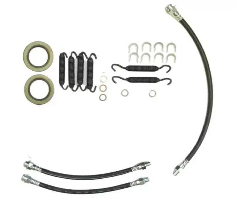 Kit de reconstrucción de revisión de freno de tambor trasero y delantero derecho/izquierdo Plymouth 1950 10" Foto 2 de 4