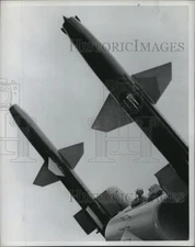 1958 Press Photo Talos Guided Missile Installation aboard the USS GALVESTON