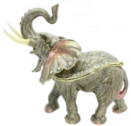 Afrikanischer Elefant Schmuckschatulle Pillendose Schmuckkästchen Sammlerstück  - Bild 1 von 6
