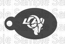 Football Los Angeles Rams - Face Painting STENCIL