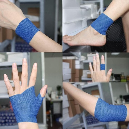 18PC 10cm Cohesive Elastic Bandage Self Adhesive Wrist Ankle Gauze Tape Vet,Wrap - Picture 6 of 18