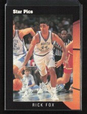 1991 Star Pics #69 Rick Fox North Carolina Tar Heels