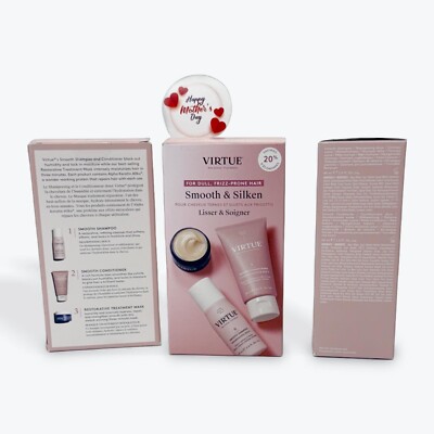Virtue Smooth Discovery Volumizer Shampoo and Conditioner Hair Care Products Set