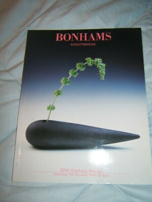 BONHAMS AUCTION CATALOG October, 1996  20th Century Design 69 pp