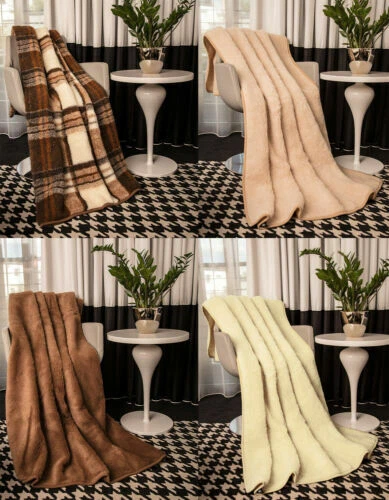 Wohn- & Kuscheldecken aus Wolle