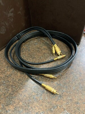 3 COMPONENT VIDEO/AUDIO FULL GOLD TIP 6 FEET RCA CABLES