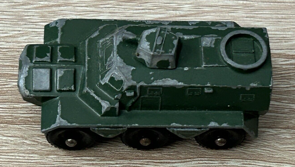 Saracen Personnel Carrier Matchbox Series Lesney 54 - Miniature Militaire Verte, Métal, UK