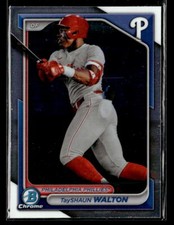 2024 Bowman #BCP-113 TayShaun Walton Chrome Prospects Card Philadelphia Phillies