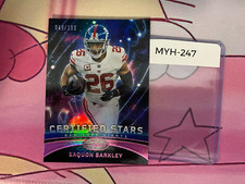 SAQUON BARKLEY 2023 PANINI CERTIFIED #CS3 CERTIFIED STARS PINK MIRROR /199