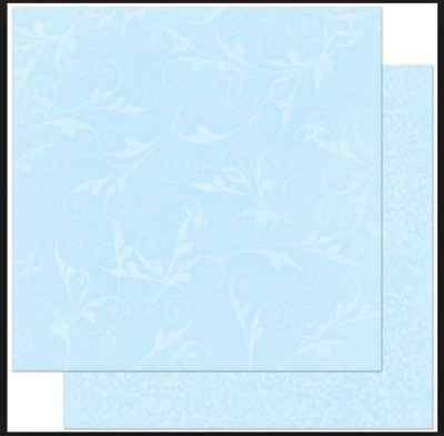 Ocean flourish x 2 sheets BoBunny 12x12 Scrapbooking paper Double Dot