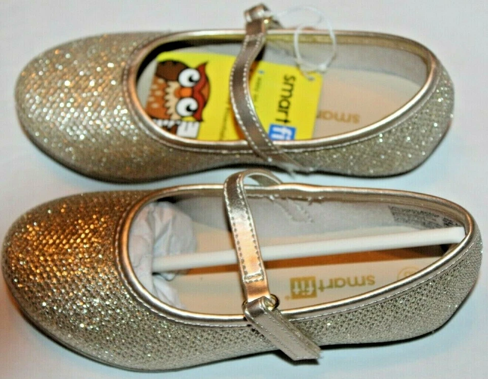 SmartFit ребенка ясельного возраста девочек отлива Chelsea золото балет плоский туфли с ремнем  - Изображение 3 из 4
