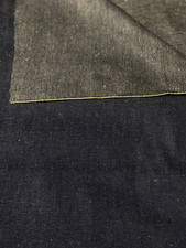 Dark blue light weight denim fabric /cotton polyester blend 1 yd 33" x 45"