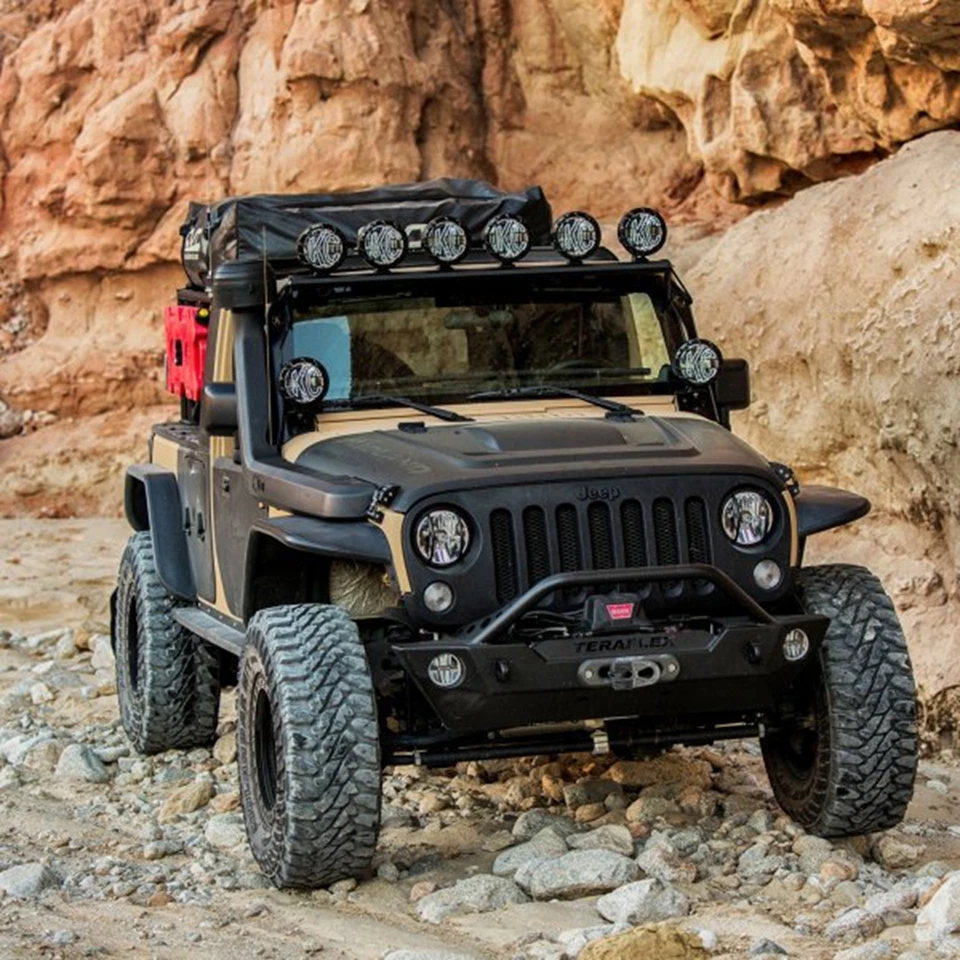 KC HiLites 7" H4 DOT Headlight Replacement Pair | 55-60W Round For 97-06 Jeep TJ - Image 2 of 4